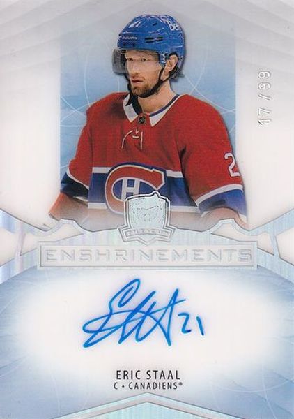 AUTO karta ERIC STAAL 20-21 UD The CUP Enshrinements /99